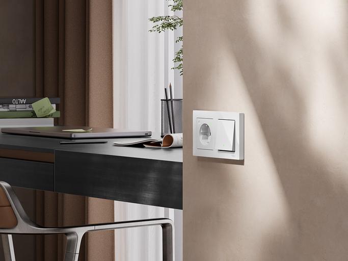 ATLASDESIGN SMART РОЗЕТКА с заземл., со шт., Zigbee, L+N, 16А, мех., БЕЛЫЙ фото 6