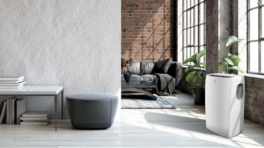 Кондиционер мобильный Electrolux Loft EACM-11 CL/N3 белый площ.27м2 фото 6