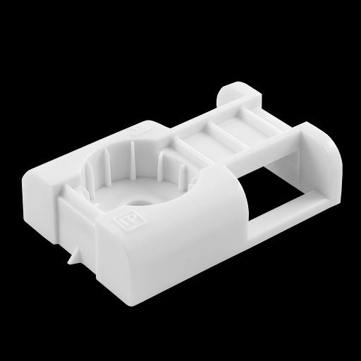 Площадка под стяжку для монтажного пистолета белая (100шт/1500шт уп/кор) фото 1