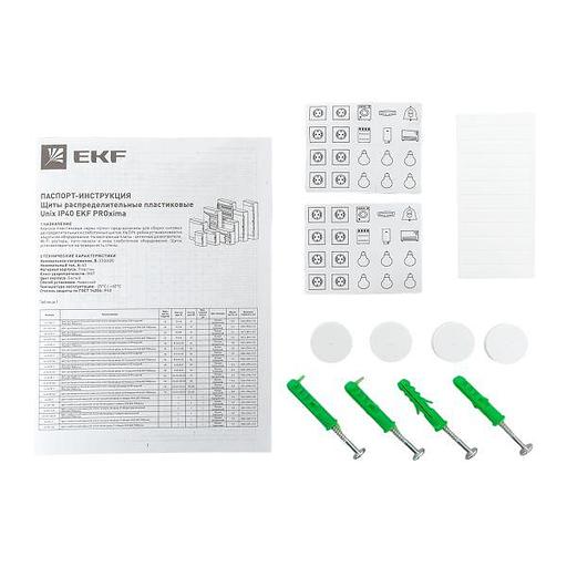 Щит распределительный навесной Unix прозрачная дверь 3х18 модулей IP41 EKF PROxima фото 6