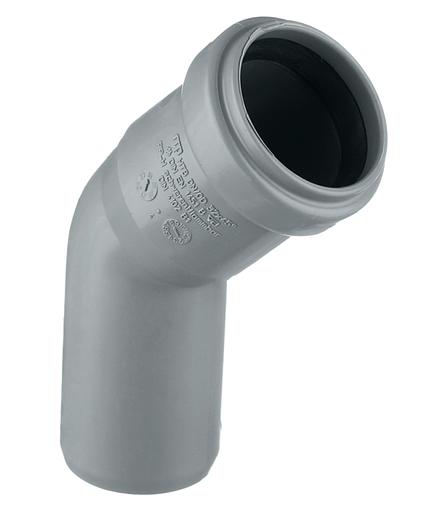 Отвод канализационный 32х45 град. фото 1