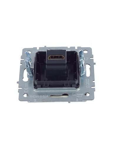 BRITE Розетка HDMI РHDMI-0-БрА алюминий фото 5