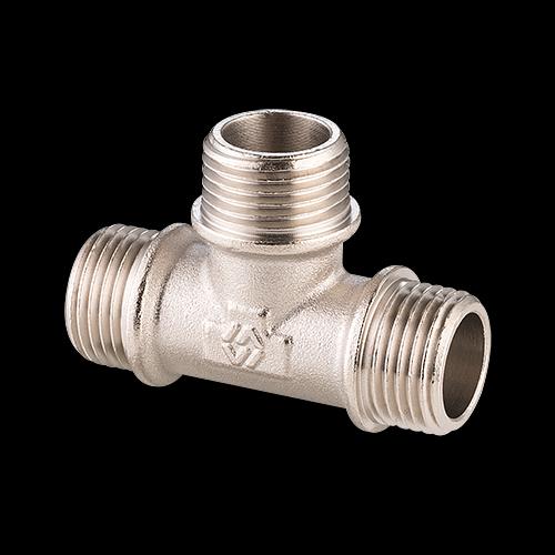 Тройник ННН 1/2'х1/2'х1/2' никелированный фото 1