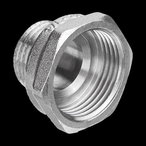 Переходник ВН 3/4'х1/2' никелированный фото 3