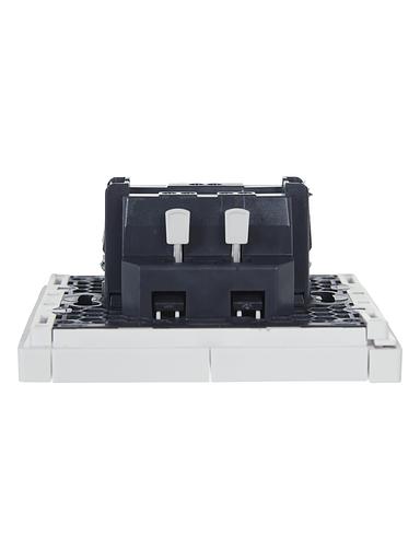 FORTE&PIANO Выключатель 2-клавишный с индикацией 10А FP206 белый IEK фото 5