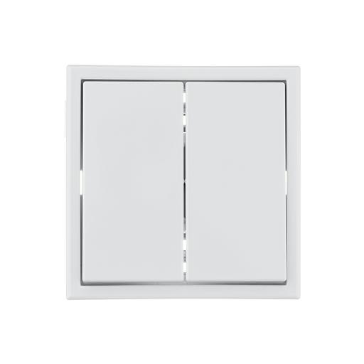 ARTGALLERY 2-клавишный выключатель, сх.5, 10АХ, механизм, белый фото 2