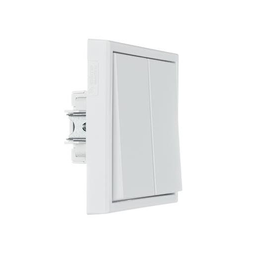ARTGALLERY 2-клавишный выключатель, сх.5, 10АХ, механизм, белый фото 3