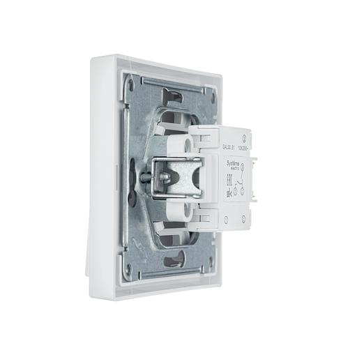 ARTGALLERY 2-клавишный выключатель, сх.5, 10АХ, механизм, белый фото 6