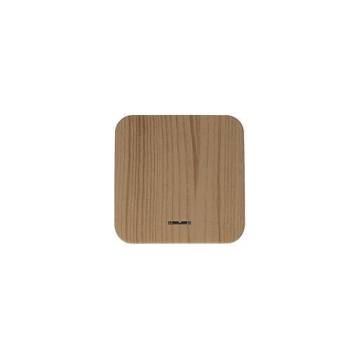 BLANCA одноклавишный выключатель наружный (cх.1) с подсветкой и изолирующей пластиной, 10а, 250b, ясень фото 5