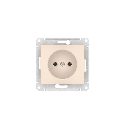 GLOSSA РОЗЕТКА без заземления, 16А, быстрозажимные клеммы, БЕЖЕВЫЙ фото 3