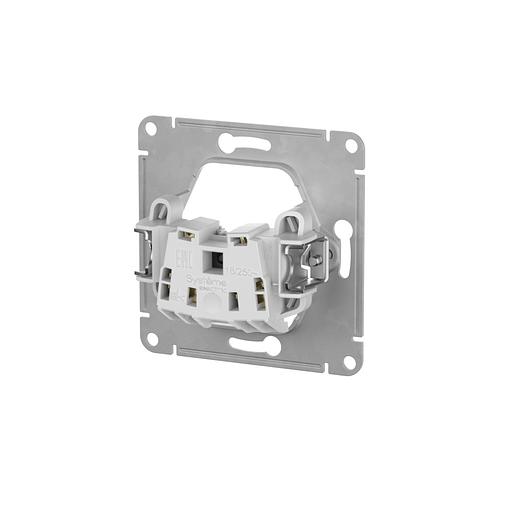 GLOSSA РОЗЕТКА без заземления, 16А, быстрозажимные клеммы, БЕЖЕВЫЙ фото 4