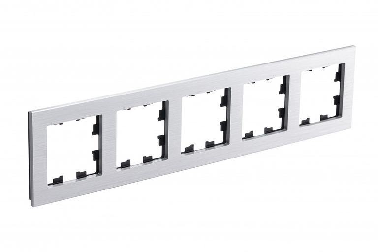 ATLASDESIGN NATURE рамка пятипостовая, МЕТАЛЛ СЕРЕБРО фото 1