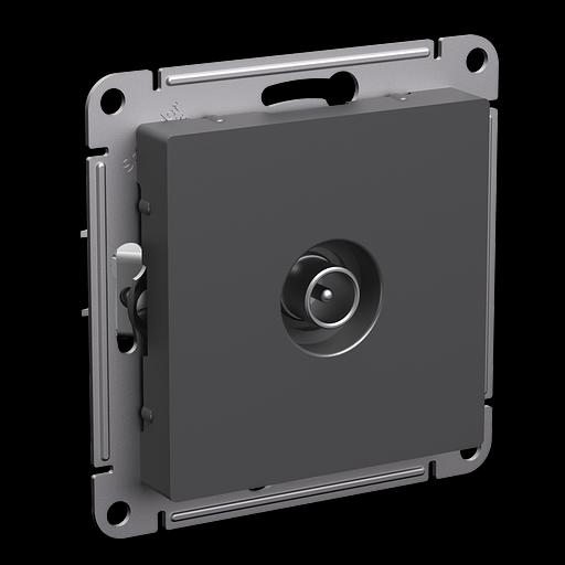 ATLASDESIGN TV РОЗЕТКА оконечная 1DB, механизм, БАЗАЛЬТ фото 2