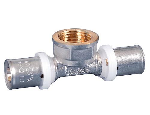 Тройник пресс 16x1/2' ВР фото 1