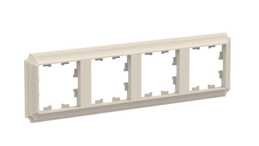 ATLASDESIGN ANTIQUE 4-постовая рамка, универсальная, БЕЖЕВЫЙ фото 2