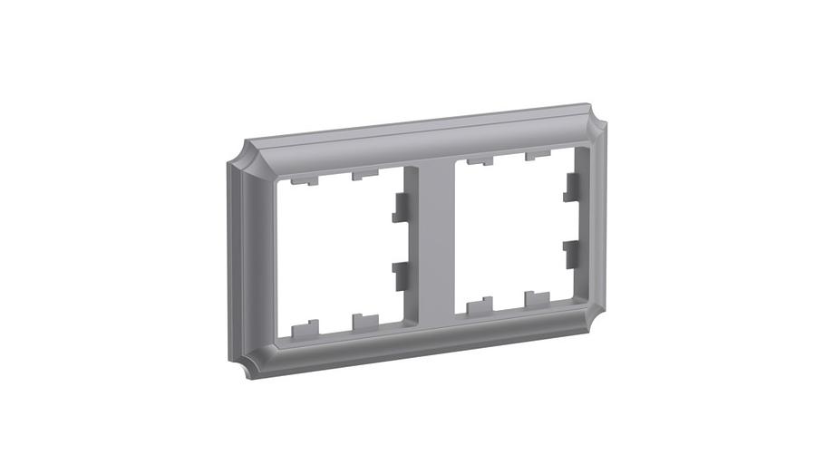 ATLASDESIGN ANTIQUE 2-постовая рамка, универсальная, СТАЛЬ фото 2