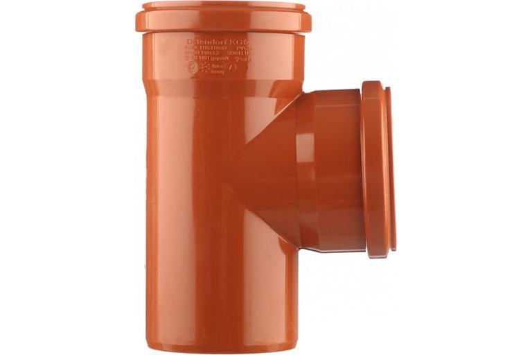 Тройник двухраструбный 87 град. 160 для наружной канализации фото 3