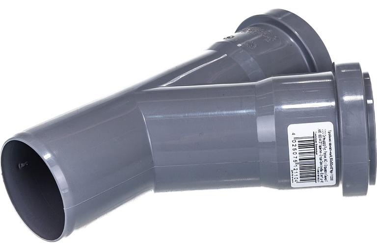 Тройник канализационный 45 град. 50 фото 2