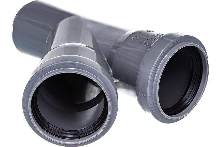 Тройник канализационный 45 град. 50 фото 3