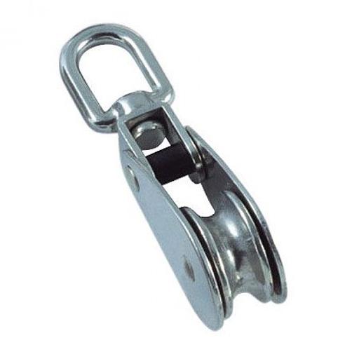 Блок одинарный 50мм металлический шкив покрытие цинк фото 1