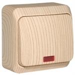 ЭТЮД Выключатель одноклавишный наружный с подсветкой сосна сх.1 фото 7