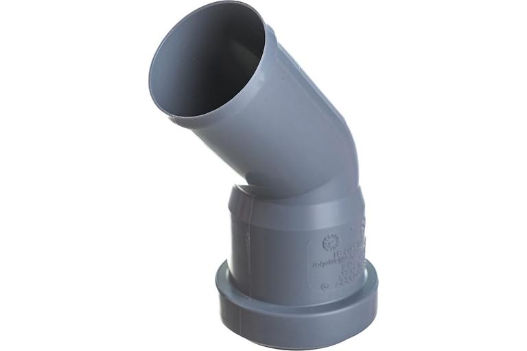 Отвод канализационный 40х45 град. фото 5