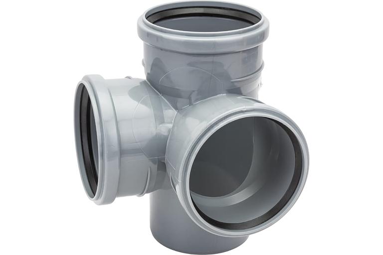 Крестовина двухплоскостная 87.5 град. 110x110x110 фото 3