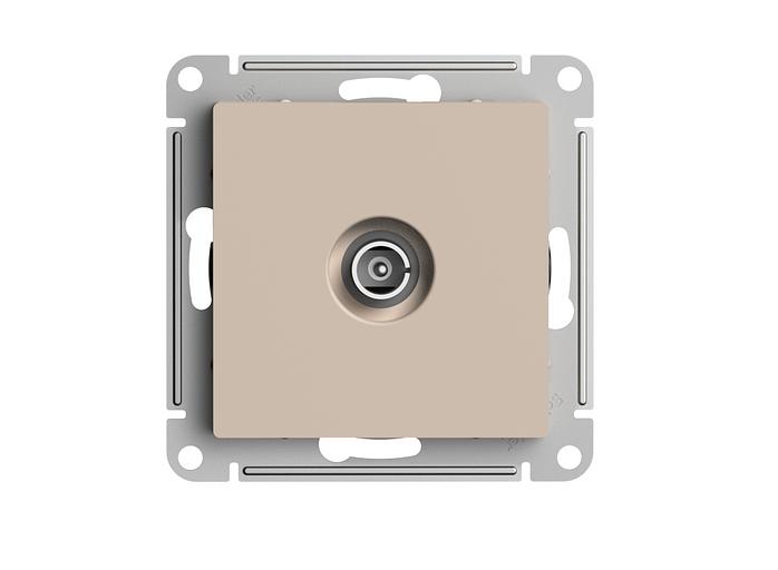 ATLASDESIGN TV РОЗЕТКА оконечная 1DB, механизм, ПЕСОЧНЫЙ фото 1