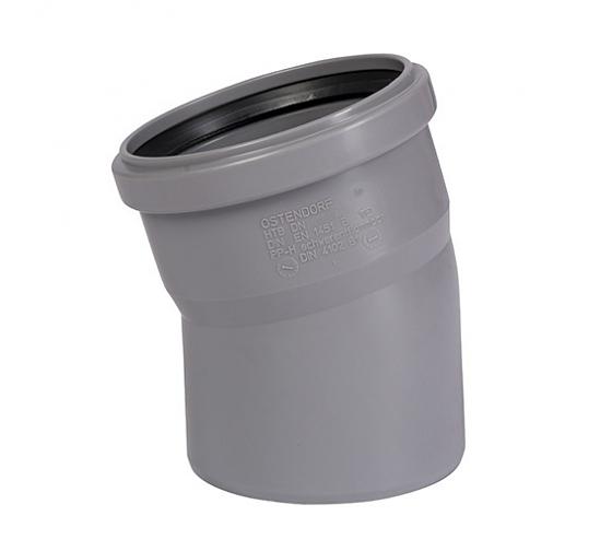 Отвод канализационный 110х15 град. фото 1