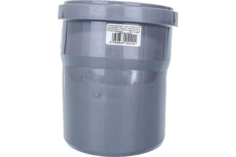 Отвод канализационный 110х15 град. фото 3