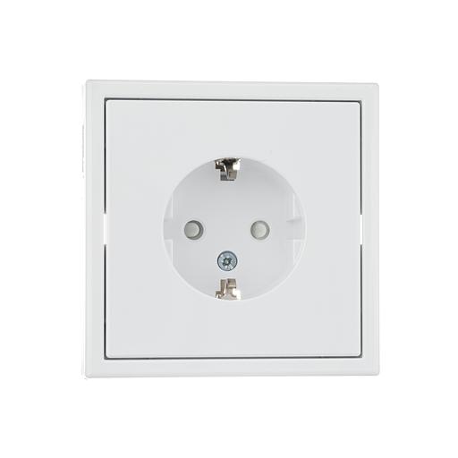 ARTGALLERY розетка с заземлением со шторками, 16А, механизм, белый фото 6