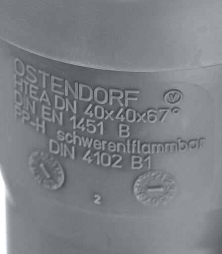 Тройник канализационный 67 град. 40 фото 3