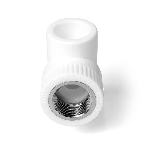 Тройник комбинированный 25x1/2' ВР полипропиленовый PPR белый фото 2