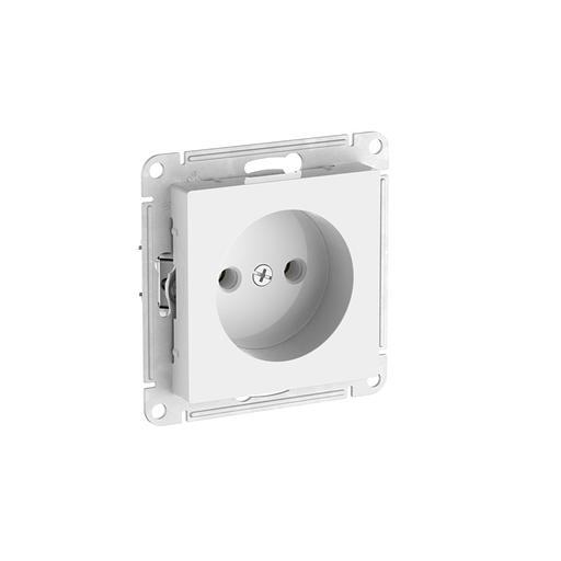 ATLASDESIGN РОЗЕТКА без заземления без шторок, 16А, быстрозажимные клеммы, БЕЛЫЙ фото 1