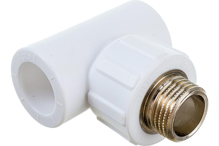 Тройник полипропиленовый PPR комбинированный НР 25x1/2' фото 2