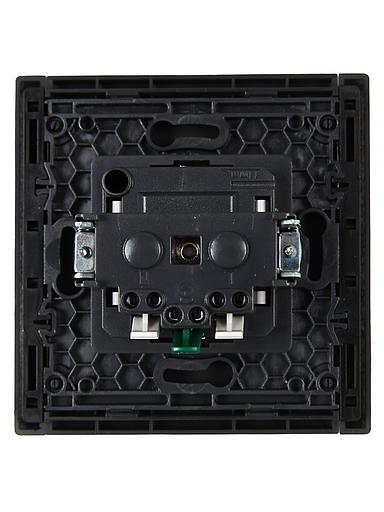 FORTE&PIANO Розетка 1-местная с заземлением без защитных шторок безвинтовое крепление 16А FP314 серый IEK фото 3