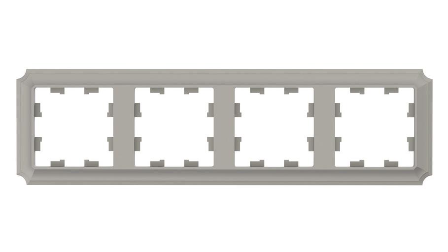 ATLASDESIGN ANTIQUE 4-постовая рамка, универсальная, ШАМПАНЬ фото 1