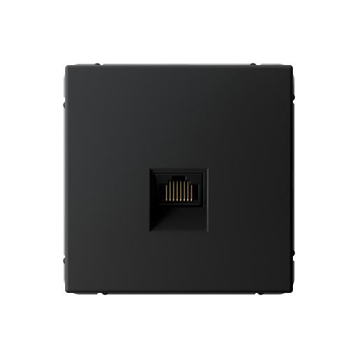 ARTGALLERY РОЗЕТКА компьютерная RJ45, кат. 5е, механизм, КАРБОН фото 1