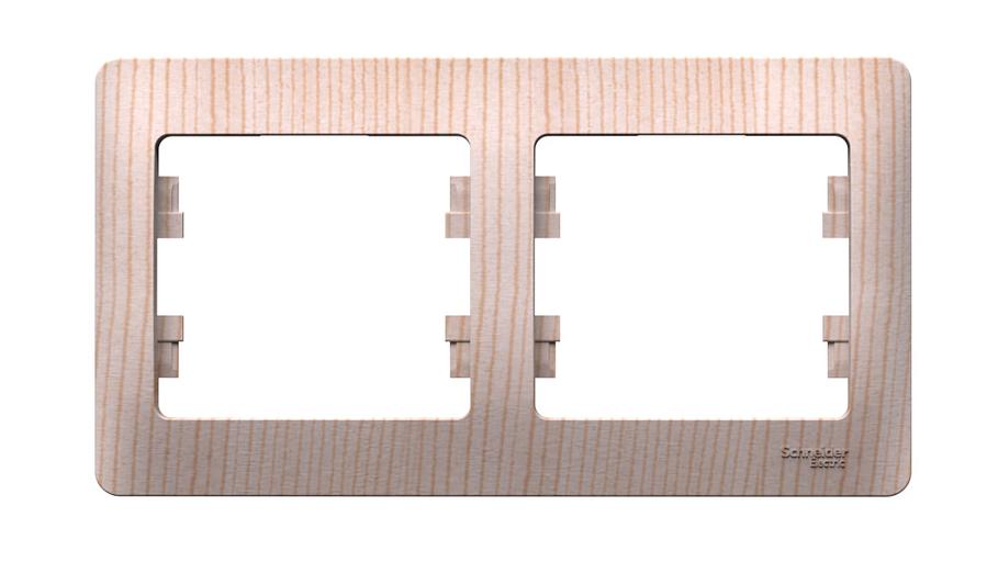 GLOSSA 2-постовая рамка, горизонтальная, сосна фото 1