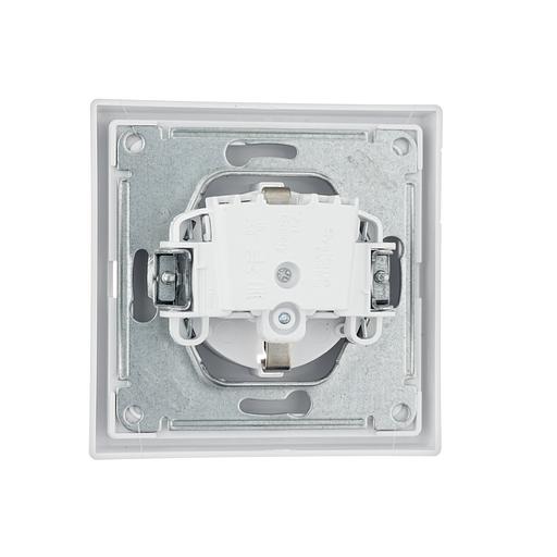 ARTGALLERY розетка с заземлением, 16А, механизм, белый фото 2