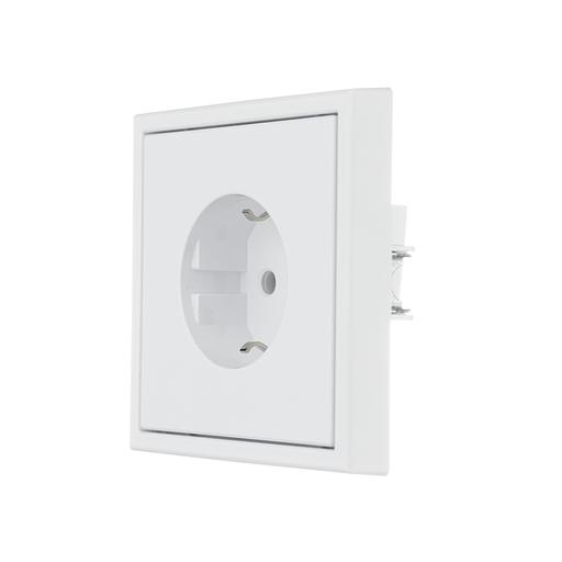 ARTGALLERY розетка с заземлением, 16А, механизм, белый фото 4