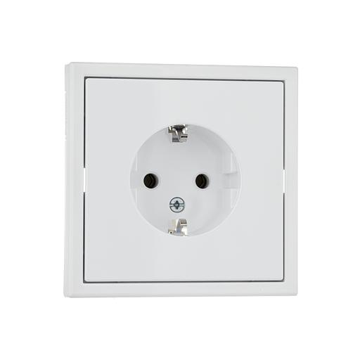 ARTGALLERY розетка с заземлением, 16А, механизм, белый фото 5