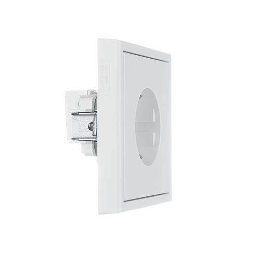 ARTGALLERY розетка с заземлением, 16А, механизм, белый фото 6