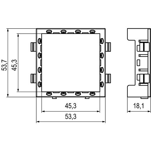 Avanti Каркас для In-liner Front, 2 модульный фото 2
