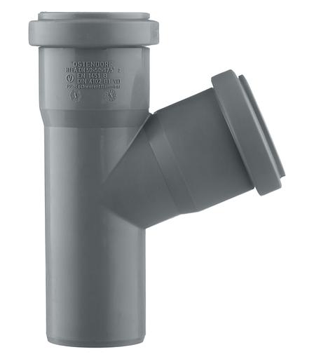 Тройник канализационный 67 град. 50 фото 2