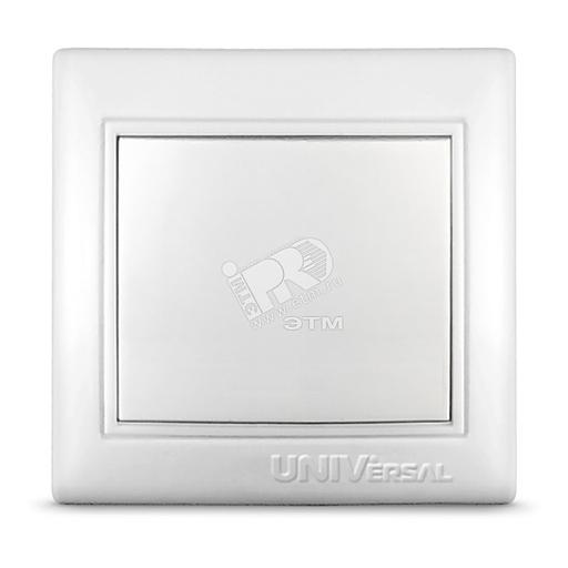 Севиль Выключатель одноклавишный белый фото 1