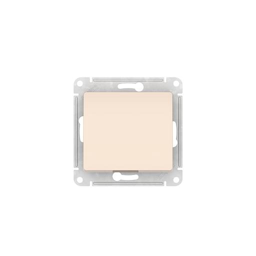 GLOSSA 1-клавишный ВЫКЛЮЧАТЕЛЬ, сх.1, 10АХ, быстрозажимные клеммы, БЕЖЕВЫЙ фото 2