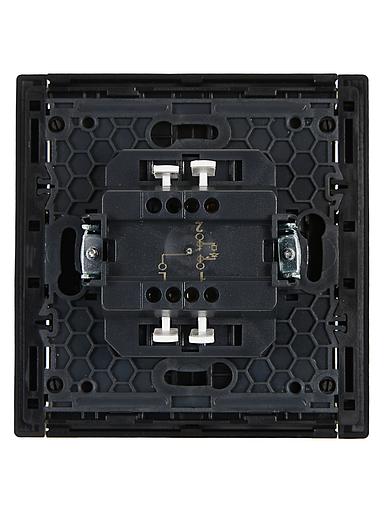 FORTE&PIANO Выключатель 1-клавишный проходной с индикацией 10А FP104 черный IEK фото 3