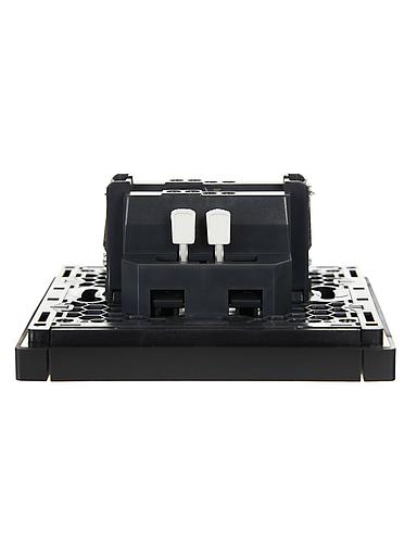 FORTE&PIANO Выключатель 1-клавишный проходной с индикацией 10А FP104 черный IEK фото 5