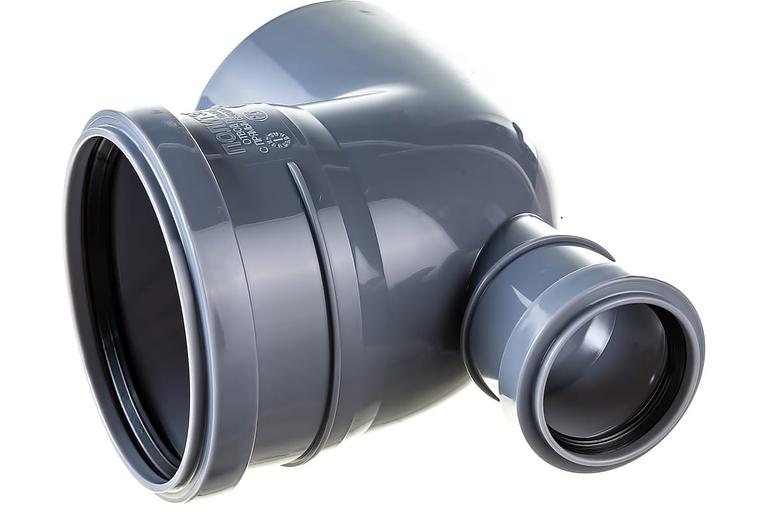 Отвод 90 град. 110 с выходом 50 прямой фото 3